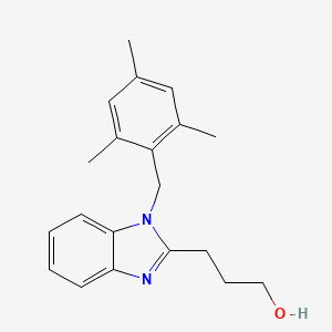 molecular formula C20H24N2O B4098504 3-[1-(mesitylmethyl)-1H-benzimidazol-2-yl]-1-propanol 