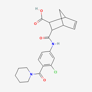 3-({[3-chloro-4-(1-piperidinylcarbonyl)phenyl]amino}carbonyl)bicyclo[2.2.1]hept-5-ene-2-carboxylic acid