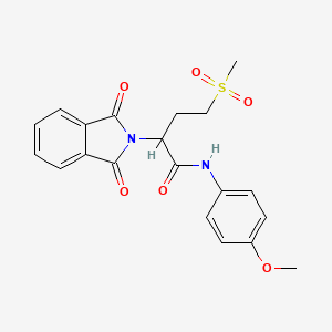 2-(1,3-DIOXO-2,3-DIHYDRO-1H-ISOINDOL-2-YL)-4-METHANESULFONYL-N-(4-METHOXYPHENYL)BUTANAMIDE