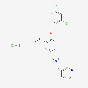 {4-[(2,4-dichlorobenzyl)oxy]-3-methoxybenzyl}(3-pyridinylmethyl)amine hydrochloride