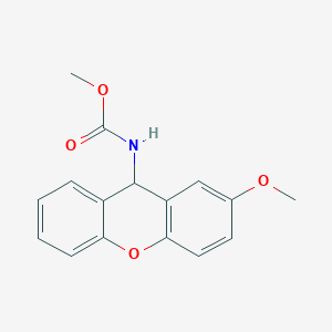 molecular formula C16H15NO4 B4098616 methyl N-(2-methoxy-9H-xanthen-9-yl)carbamate 