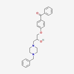 {4-[3-(4-benzyl-1-piperazinyl)-2-hydroxypropoxy]phenyl}(phenyl)methanone