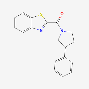 molecular formula C18H16N2OS B4098636 Benzo[d]thiazol-2-yl(3-phenylpyrrolidin-1-yl)methanone 