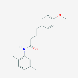 molecular formula C20H25NO2 B409864 N-(2,5-dimethylphenyl)-4-(4-methoxy-3-methylphenyl)butanamide 