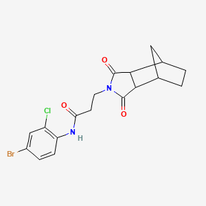 N-(4-bromo-2-chlorophenyl)-3-(1,3-dioxooctahydro-2H-4,7-methanoisoindol-2-yl)propanamide