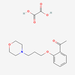 molecular formula C17H23NO7 B4098757 1-[2-(3-Morpholin-4-ylpropoxy)phenyl]ethanone;oxalic acid 