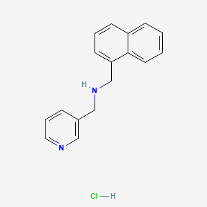 N-(naphthalen-1-ylmethyl)-1-pyridin-3-ylmethanamine;hydrochloride