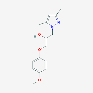 molecular formula C15H20N2O3 B409879 1-(3,5-dimethyl-1H-pyrazol-1-yl)-3-(4-methoxyphenoxy)propan-2-ol 