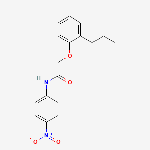 molecular formula C18H20N2O4 B4098794 2-(2-sec-butylphenoxy)-N-(4-nitrophenyl)acetamide 