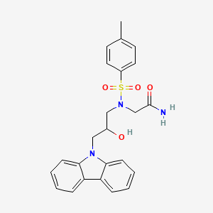 N~2~-[3-(9H-carbazol-9-yl)-2-hydroxypropyl]-N~2~-[(4-methylphenyl)sulfonyl]glycinamide