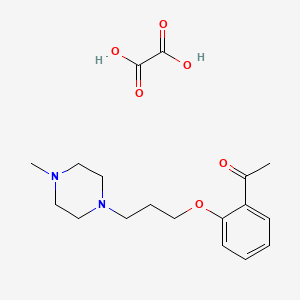 molecular formula C18H26N2O6 B4098823 1-[2-[3-(4-Methylpiperazin-1-yl)propoxy]phenyl]ethanone;oxalic acid 