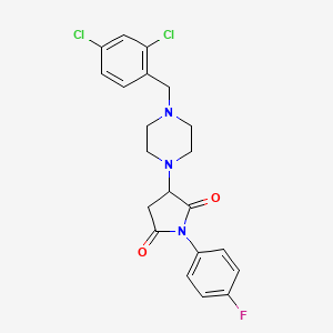 3-[4-(2,4-Dichlorobenzyl)piperazin-1-yl]-1-(4-fluorophenyl)pyrrolidine-2,5-dione