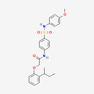 2-(2-sec-butylphenoxy)-N-(4-{[(4-methoxyphenyl)amino]sulfonyl}phenyl)acetamide