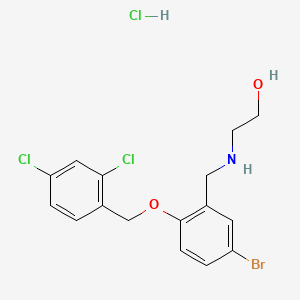 2-({5-bromo-2-[(2,4-dichlorobenzyl)oxy]benzyl}amino)ethanol hydrochloride