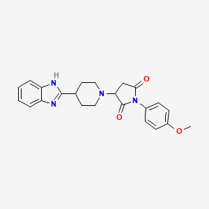 3-[4-(1H-benzimidazol-2-yl)piperidin-1-yl]-1-(4-methoxyphenyl)pyrrolidine-2,5-dione