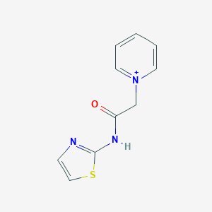 molecular formula C10H10N3OS+ B409906 2-pyridin-1-ium-1-yl-N-(1,3-thiazol-2-yl)acetamide 