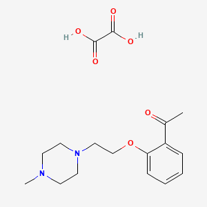 1-[2-[2-(4-Methylpiperazin-1-yl)ethoxy]phenyl]ethanone;oxalic acid