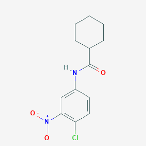 molecular formula C13H15ClN2O3 B409918 N-(4-chloro-3-nitrophenyl)cyclohexanecarboxamide 