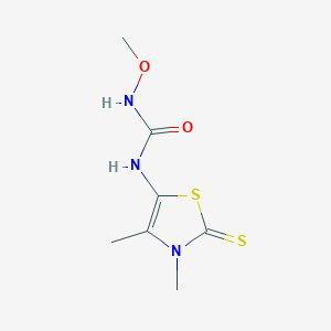 molecular formula C7H11N3O2S2 B409922 N-(3,4-dimethyl-2-thioxo-2,3-dihydro-1,3-thiazol-5-yl)-N'-methoxyurea 