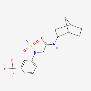 N~1~-bicyclo[2.2.1]hept-2-yl-N~2~-(methylsulfonyl)-N~2~-[3-(trifluoromethyl)phenyl]glycinamide