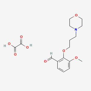 3-Methoxy-2-(3-morpholin-4-ylpropoxy)benzaldehyde;oxalic acid