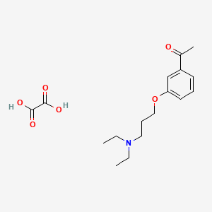 1-[3-[3-(Diethylamino)propoxy]phenyl]ethanone;oxalic acid