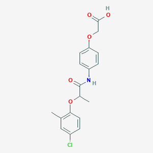 (4-{[2-(4-chloro-2-methylphenoxy)propanoyl]amino}phenoxy)acetic acid