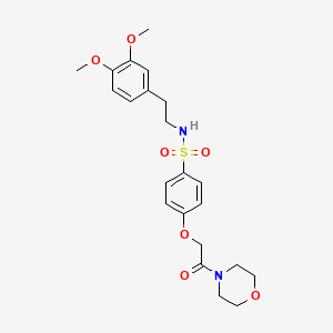 N-[2-(3,4-dimethoxyphenyl)ethyl]-4-(2-morpholin-4-yl-2-oxoethoxy)benzenesulfonamide