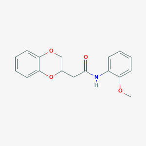 2-(2,3-dihydro-1,4-benzodioxin-2-yl)-N-(2-methoxyphenyl)acetamide