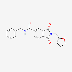 N-benzyl-1,3-dioxo-2-(tetrahydro-2-furanylmethyl)-5-isoindolinecarboxamide