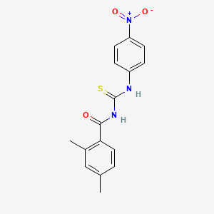 2,4-dimethyl-N-[(4-nitrophenyl)carbamothioyl]benzamide