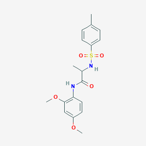 N~1~-(2,4-dimethoxyphenyl)-N~2~-[(4-methylphenyl)sulfonyl]alaninamide