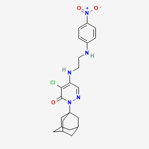 2-(1-ADAMANTYL)-4-CHLORO-5-{[2-(4-NITROANILINO)ETHYL]AMINO}-3(2H)-PYRIDAZINONE