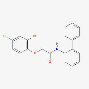 N-2-biphenylyl-2-(2-bromo-4-chlorophenoxy)acetamide