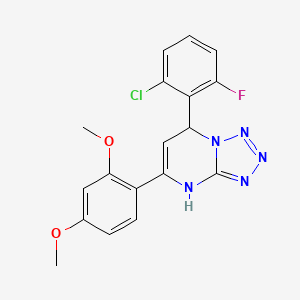 7-(2-chloro-6-fluorophenyl)-5-(2,4-dimethoxyphenyl)-4,7-dihydrotetrazolo[1,5-a]pyrimidine