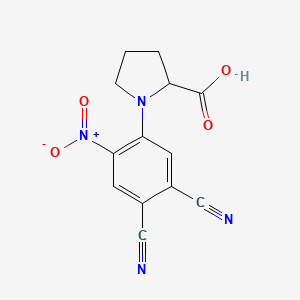 1-(4,5-DICYANO-2-NITROPHENYL)-2-PYRROLIDINECARBOXYLIC ACID