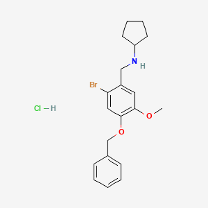 N-[4-(benzyloxy)-2-bromo-5-methoxybenzyl]cyclopentanamine hydrochloride