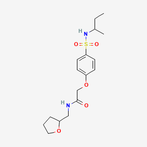 2-{4-[(sec-butylamino)sulfonyl]phenoxy}-N-(tetrahydro-2-furanylmethyl)acetamide