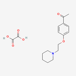 molecular formula C17H23NO6 B4099611 1-{4-[2-(1-piperidinyl)ethoxy]phenyl}ethanone oxalate 