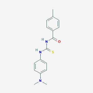 molecular formula C17H19N3OS B409963 1-(4-Dimethylamino-phenyl)-3-(4-methyl-benzoyl)-thiourea 