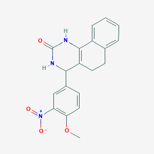 4-(4-methoxy-3-nitrophenyl)-3,4,5,6-tetrahydrobenzo[h]quinazolin-2(1H)-one