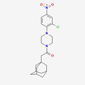 1-(1-adamantylacetyl)-4-(2-chloro-4-nitrophenyl)piperazine