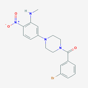 5-[4-(3-bromobenzoyl)-1-piperazinyl]-N-methyl-2-nitroaniline