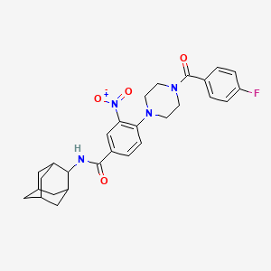 N-2-adamantyl-4-[4-(4-fluorobenzoyl)-1-piperazinyl]-3-nitrobenzamide