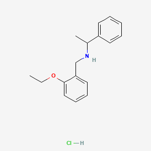 N-[(2-ethoxyphenyl)methyl]-1-phenylethanamine;hydrochloride