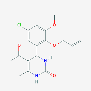 5-acetyl-4-[2-(allyloxy)-5-chloro-3-methoxyphenyl]-6-methyl-3,4-dihydro-2(1H)-pyrimidinone