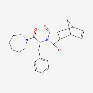 2-[1-(azepan-1-yl)-1-oxo-3-phenylpropan-2-yl]-3a,4,7,7a-tetrahydro-1H-4,7-methanoisoindole-1,3(2H)-dione