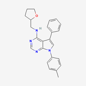 N-[7-(4-METHYLPHENYL)-5-PHENYL-7H-PYRROLO[2,3-D]PYRIMIDIN-4-YL]-N-TETRAHYDRO-2-FURANYLMETHYLAMINE