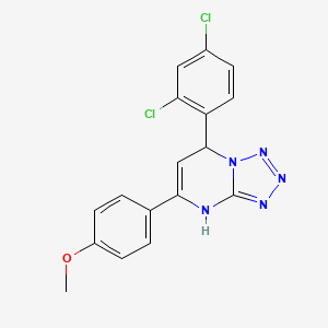 7-(2,4-dichlorophenyl)-5-(4-methoxyphenyl)-4,7-dihydrotetrazolo[1,5-a]pyrimidine