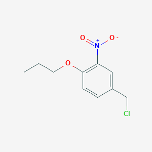 molecular formula C10H12ClNO3 B409998 4-(Chloromethyl)-2-nitro-1-propoxybenzene 